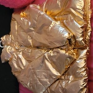 Old Navy Metallic Gold Puffy Coat